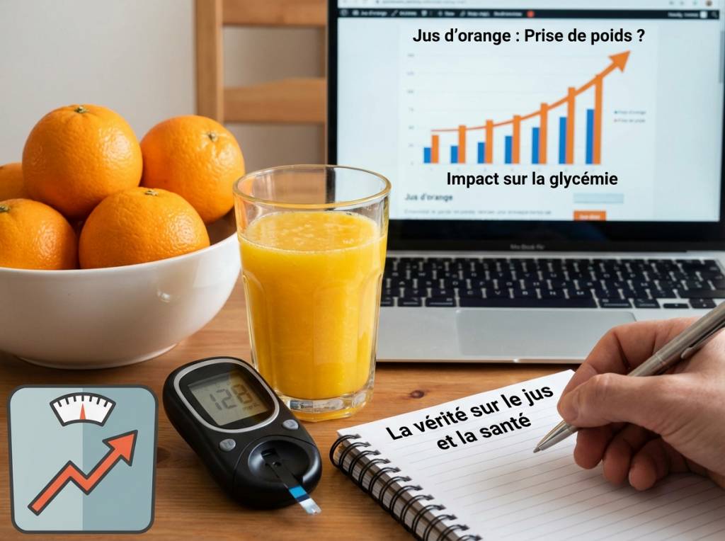 Le jus d&rsquo;orange fait il grossir : impact réel sur la glycémie et la prise de poids