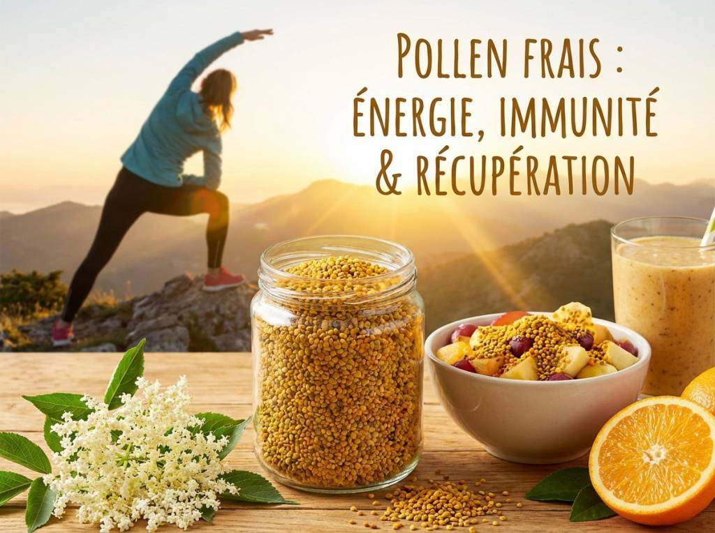 Les bienfaits du pollen d&rsquo;abeilles frais sur l’énergie, l’immunité et la récupération sportive