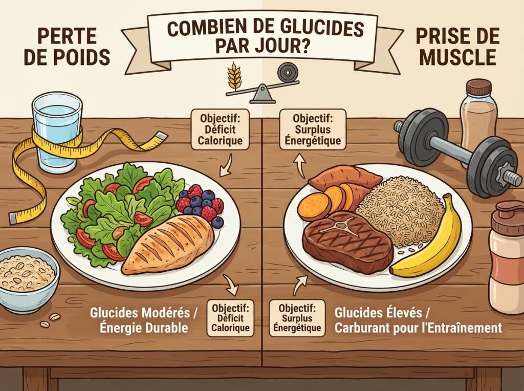 Quantité de glucide par jour : combien consommer pour maigrir ou prendre du muscle ?