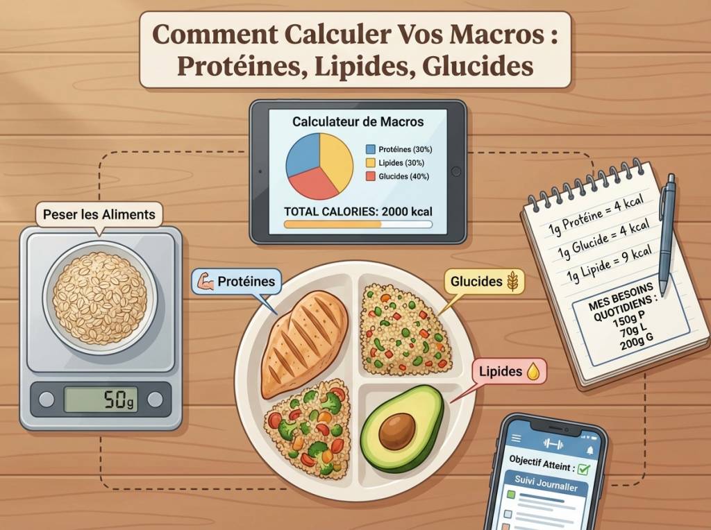 Macronutriment calcul : comment déterminer ses besoins en protéines, lipides et glucides