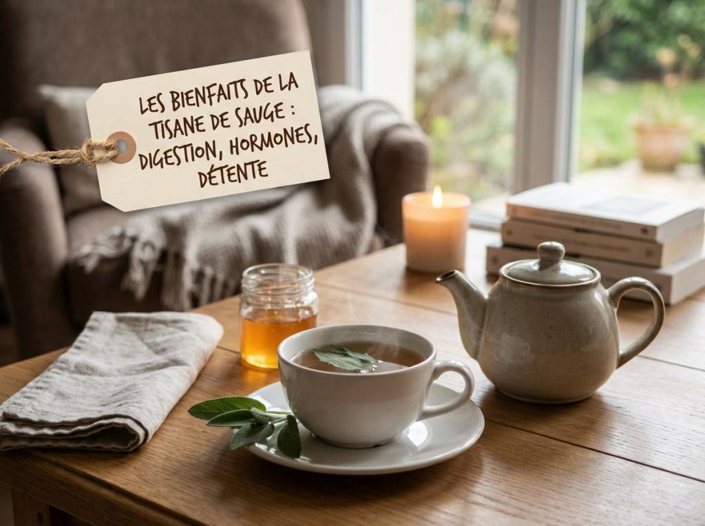 Les bienfaits de la tisane de sauge pour la digestion, les hormones et la détente