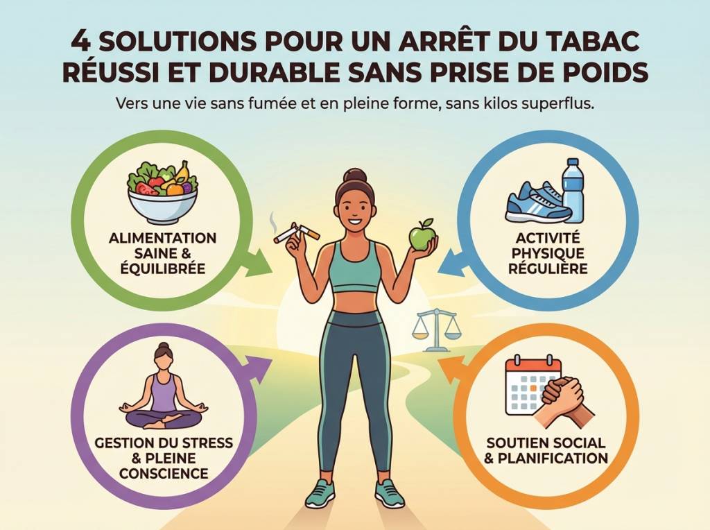 4 solutions pour un sevrage tabagique réussi et durable sans prendre de poids