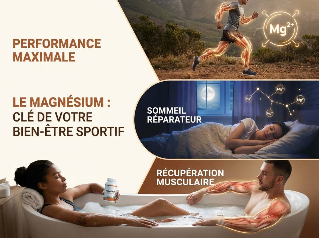 Magnesium sportif : rôle dans la performance, le sommeil et la récupération musculaire