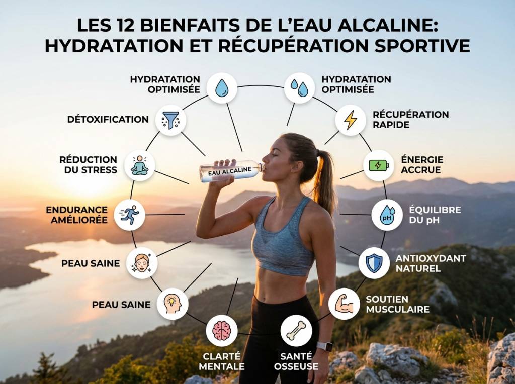 Les 12 bienfaits de l eau alcaline sur l’hydratation et la récupération après le sport